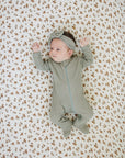 Autumn Bloom Muslin Crib Sheet
