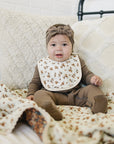 Autumn Bloom Classic Muslin Bib