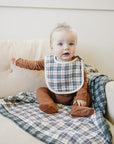 Vintage Plaid + Navy Plaid Muslin Quilt Mebie Baby