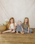 Navy Gingham Linen Cotton Dress