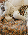 Venetian Floral + Autumn Bloom Lace Muslin Quilt Mebie Baby