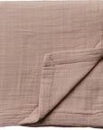 Dusty Rose Muslin Quilt Mebie Baby