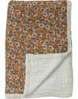 Magnolia Floral Twin Muslin Quilt