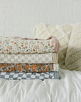Magnolia Floral Twin Muslin Quilt