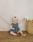 Navy Floral Bubble Romper