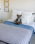 Vintage Plaid + Navy Plaid Twin Muslin Quilt