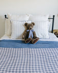 Vintage Plaid + Navy Plaid Twin Muslin Quilt