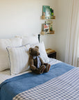 Vintage Plaid + Navy Plaid Twin Muslin Quilt