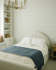 Navy Berry + Cream Berry Lace Twin Muslin Quilt