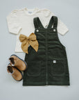 Green Corduroy Dress
