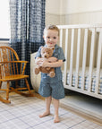 Navy Gingham Short Pajama Set