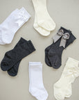 Mebie High Rise Bow Socks