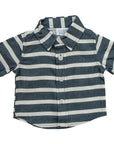Stripe Linen Button Up Shirt