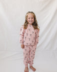 Blush Bows French Terry Set Mebie Baby