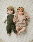 Green Corduroy Overalls