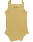 Yellow Bow Pointelle Tank Bodysuit