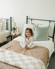 Magnolia Floral Twin Muslin Quilt