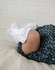 Mebie High Rise Bow Socks Mebie Baby