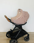 Rust Checkered Bamboo Multi-Use Cover