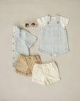 Green Stripe Button Up Pocket Shirt