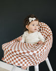 Rust Checkered Bamboo Multi-Use Cover