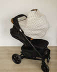 Taupe Checkered Bamboo Multi-Use Cover