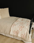Pink Bow Plush Blanket