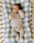Taupe Pointelle Knit Set Mebie Baby