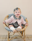 Pink Pointelle Button Down Cardigan