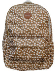 Mustard Floral Large Backpack