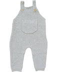 Grey Knit Overalls