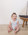Blue Stripe Short Tank Set