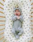 Heather Grey Ribbed Bamboo Head Wrap Mebie Baby