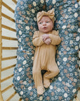 Latte Ribbed Bamboo Head Wrap Mebie Baby