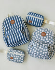 Navy Stripe Mini Backpack