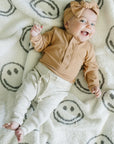 Latte Ribbed Bamboo Head Wrap Mebie Baby