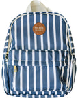 Navy Stripe Mini Backpack