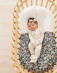 Liberty Floral + Coastal Plaid Lace Muslin Quilt Mebie Baby