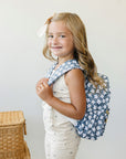 Green Floral Mini Backpack