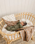 Venetian Floral + Autumn Bloom Lace Muslin Quilt Mebie Baby