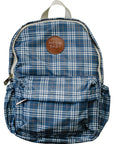 Navy Plaid Mini Backpack