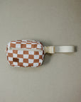 Rust Wavy Checkered Mini Fanny Pack