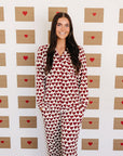 Adult Hearts Pajama Set