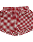 Red Gingham Shorts