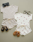 Berry Floral Short Set