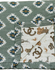 Southwest Aztec + Outlaw Cowboy Muslin Quilt