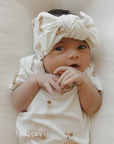 Bamboo Head Wrap | Birthday Girl forever french baby
