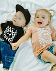 Dad's Dude Checkered Tee Saved by Grace Co.