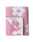 Daisy Fuzzy Blanket | Pink