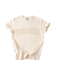 Dog Mom Varsity Neutral Tee